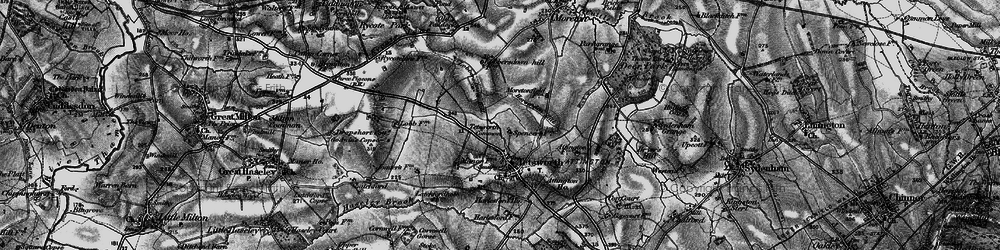 Old map of Tetsworth in 1895
