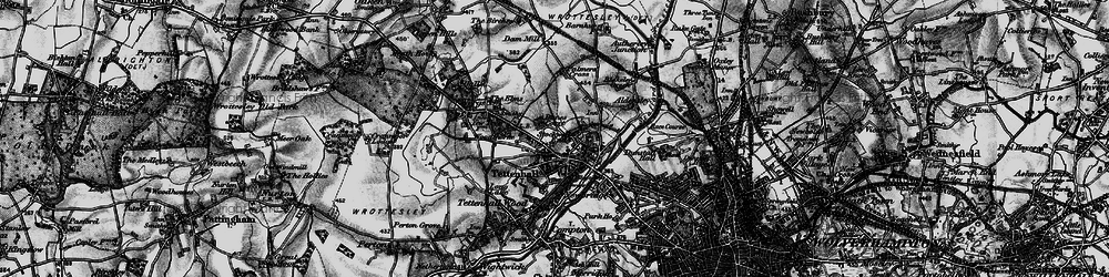 Old map of Tettenhall in 1899