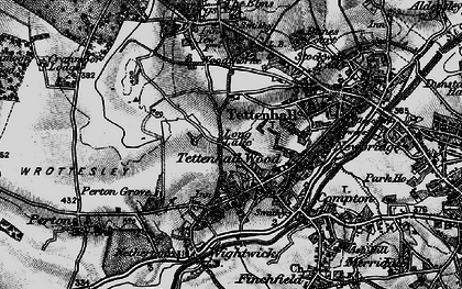 Old map of Tettenhall Wood in 1899