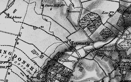 Old map of White Wood in 1896