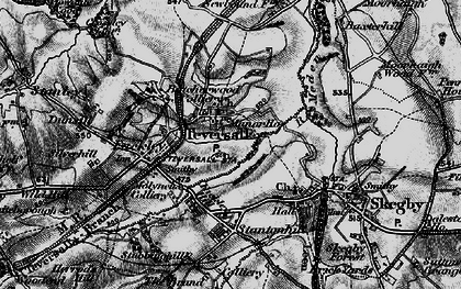 Old map of Teversal in 1896