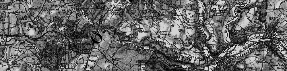 Old map of Marden Hill in 1896