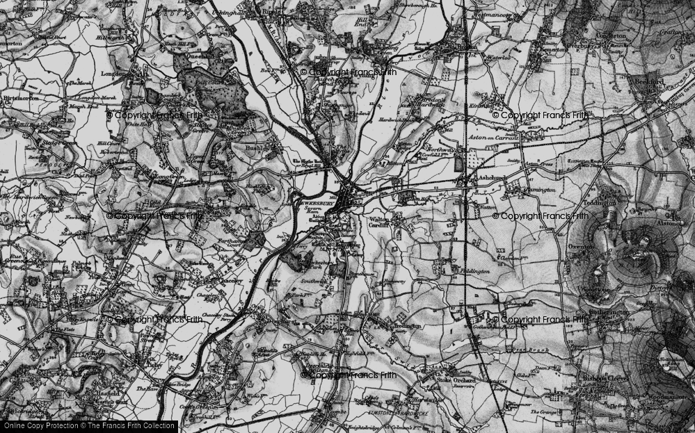 Old Map of Tewkesbury, 1896 in 1896