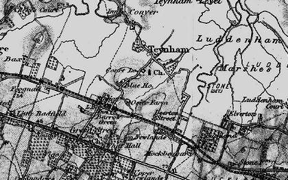 Old map of Teynham Street in 1895