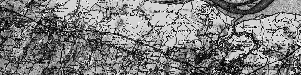 Old map of Teynham Street in 1895