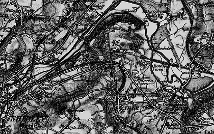 Old map of Thackley End in 1898