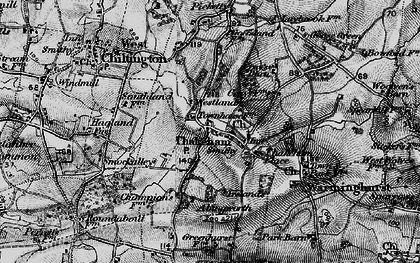 Old map of Thakeham in 1895