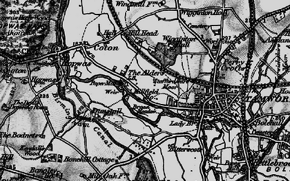 Old map of The Alders in 1899