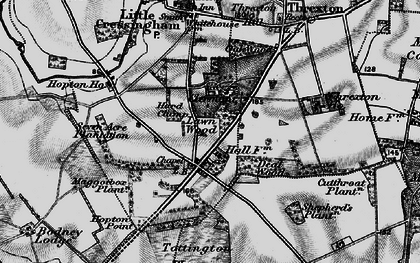 Old map of The Arms in 1898