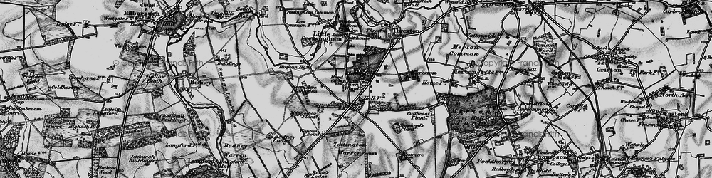 Old map of Bodney Camp in 1898