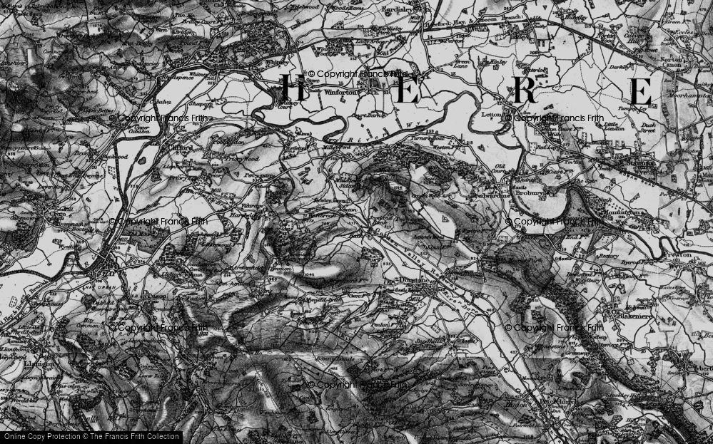 Old Map of The Bage, 1896 in 1896