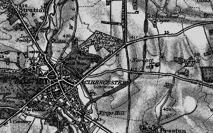 Old map of The Beeches in 1896