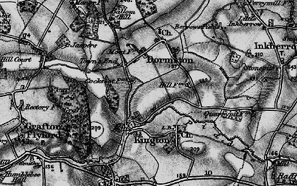 Old map of The Bourne in 1898