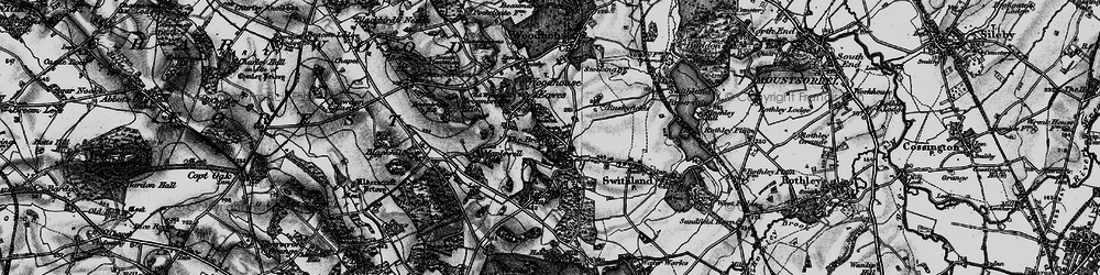 Old map of Swithland Wood in 1899