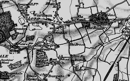 Old map of The Brook in 1898