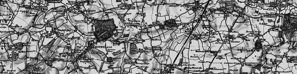 Old map of The Brook in 1898
