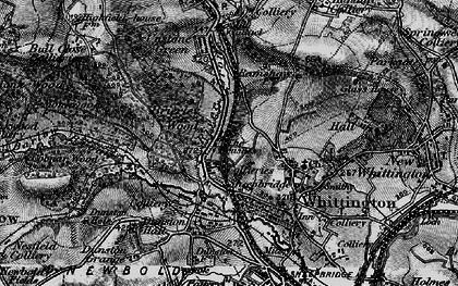 Old map of The Brushes in 1896