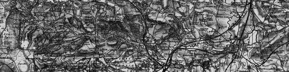 Old map of The Brushes in 1896
