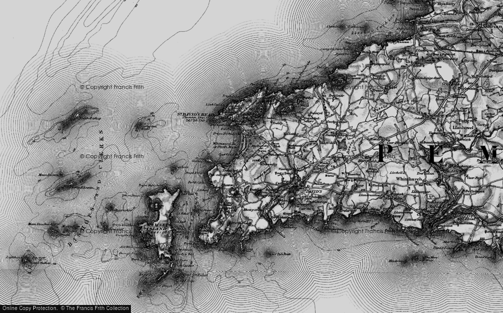 Old Map of The Burrows, 1898 in 1898