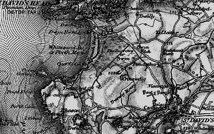 Old map of The Burrows in 1898
