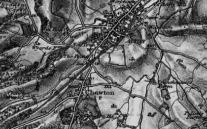 Old map of The Butts in 1895