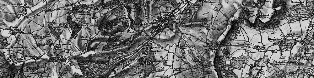 Old map of The Butts in 1895