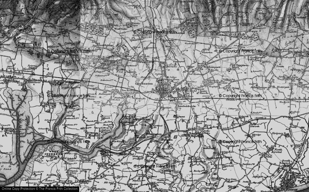 Old Map of The, Close, 1895 in 1895