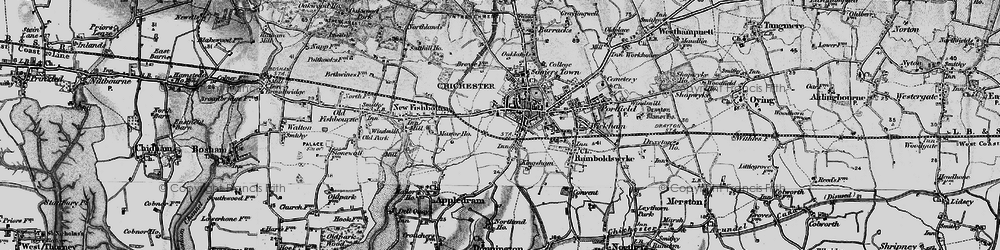 Old map of The, Close in 1895