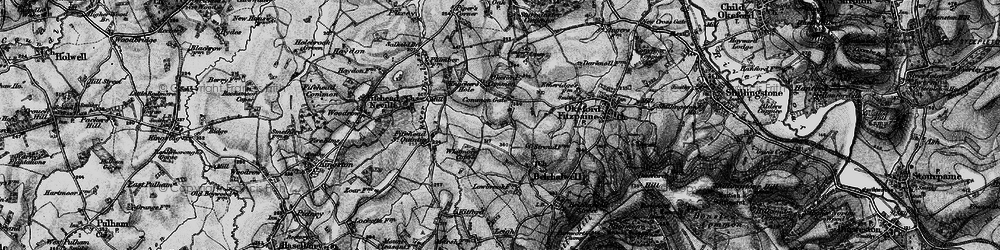 Old map of Banbury Hill in 1898
