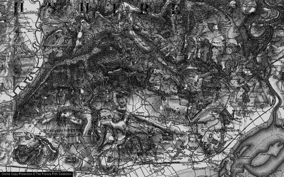 Old Map of The Cwm, 1897 in 1897