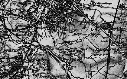 Old map of The Delves in 1899