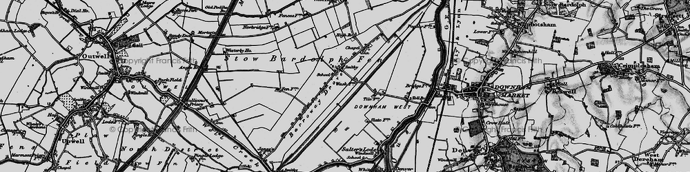 Old map of The Drove in 1898