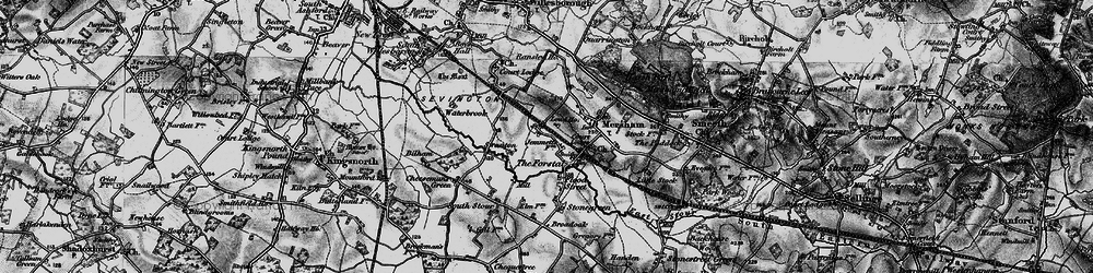 Old map of The Forstal in 1895