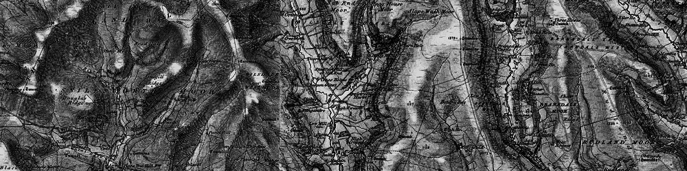 Old map of Bilsdale East Moor in 1898