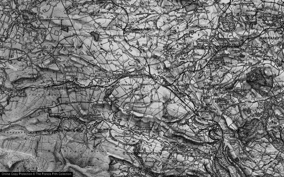 Old Map of The Green, 1896 in 1896