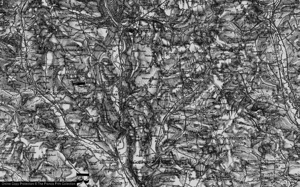 Old Map of The Gutter, 1895 in 1895
