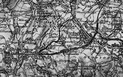 Old map of The Hague in 1896