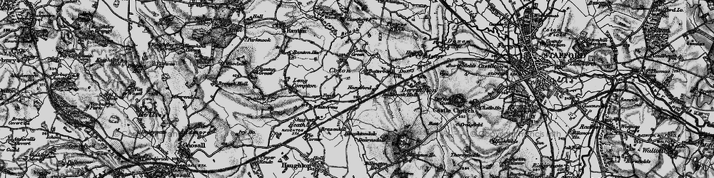 Old map of The Handfords in 1897