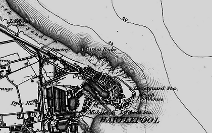 Old map of The Headland in 1898