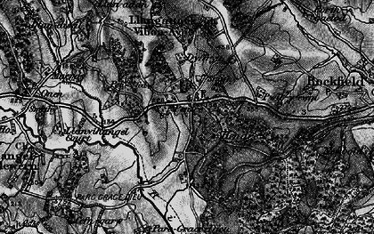 Old map of The Hendre in 1896
