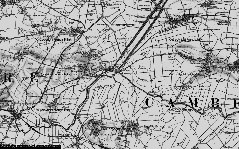 Historic Ordnance Survey Map Of The Hermitage, 1898