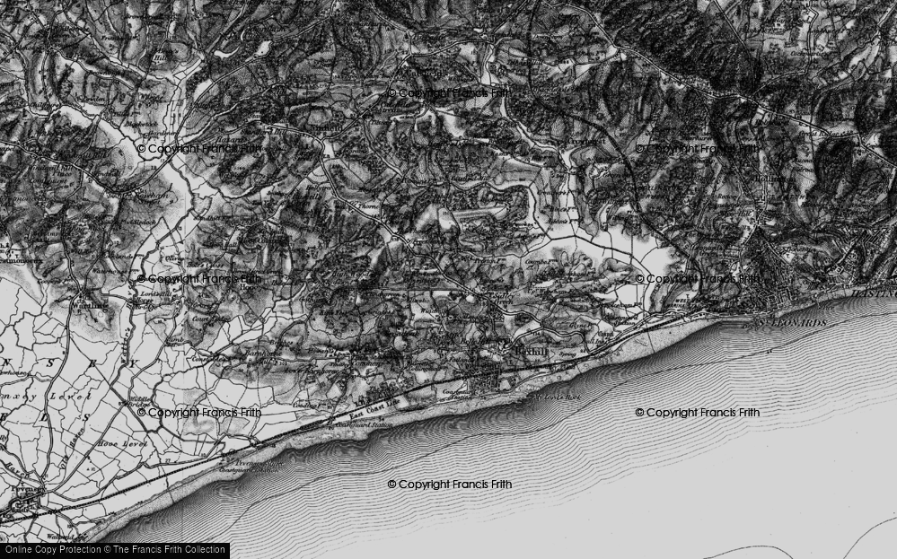 Old Map of The Highlands, 1895 in 1895