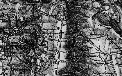 Old map of Butterlands in 1897