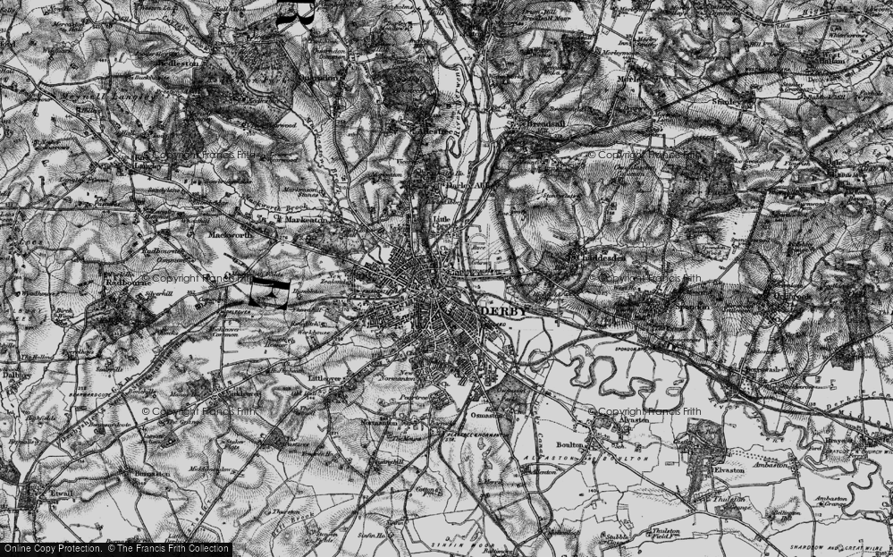 Old Map of The Holmes, 1895 in 1895