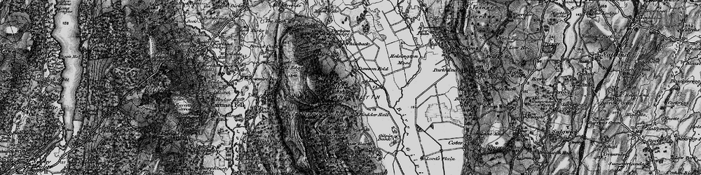 Old map of Whitbarrow Scar in 1897
