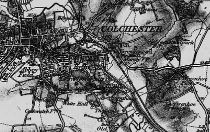 Old map of The Hythe in 1896