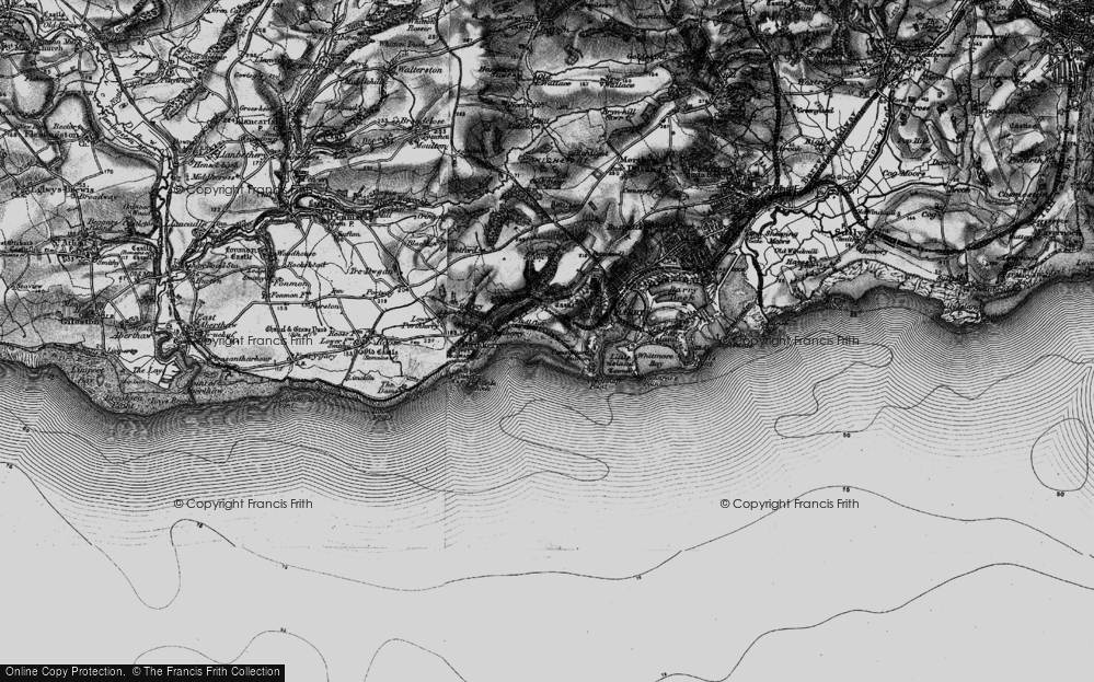 Old Map of The Knap, 1897 in 1897