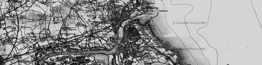 Old map of The Lawe in 1897