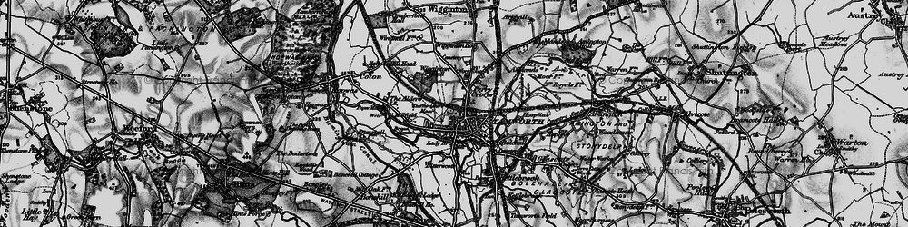 Old map of The Leys in 1899