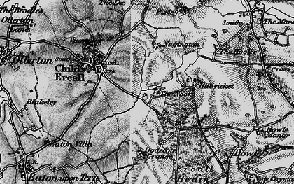 Old map of Naginton Grange in 1899